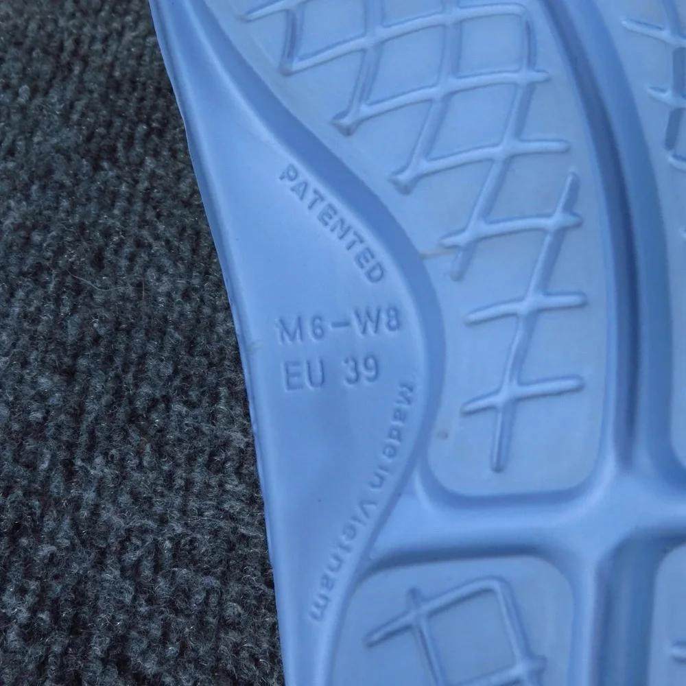 Oofos OOahh Women Recovery Slide Sandals Size 8 Post-Workout Blue Synthetic